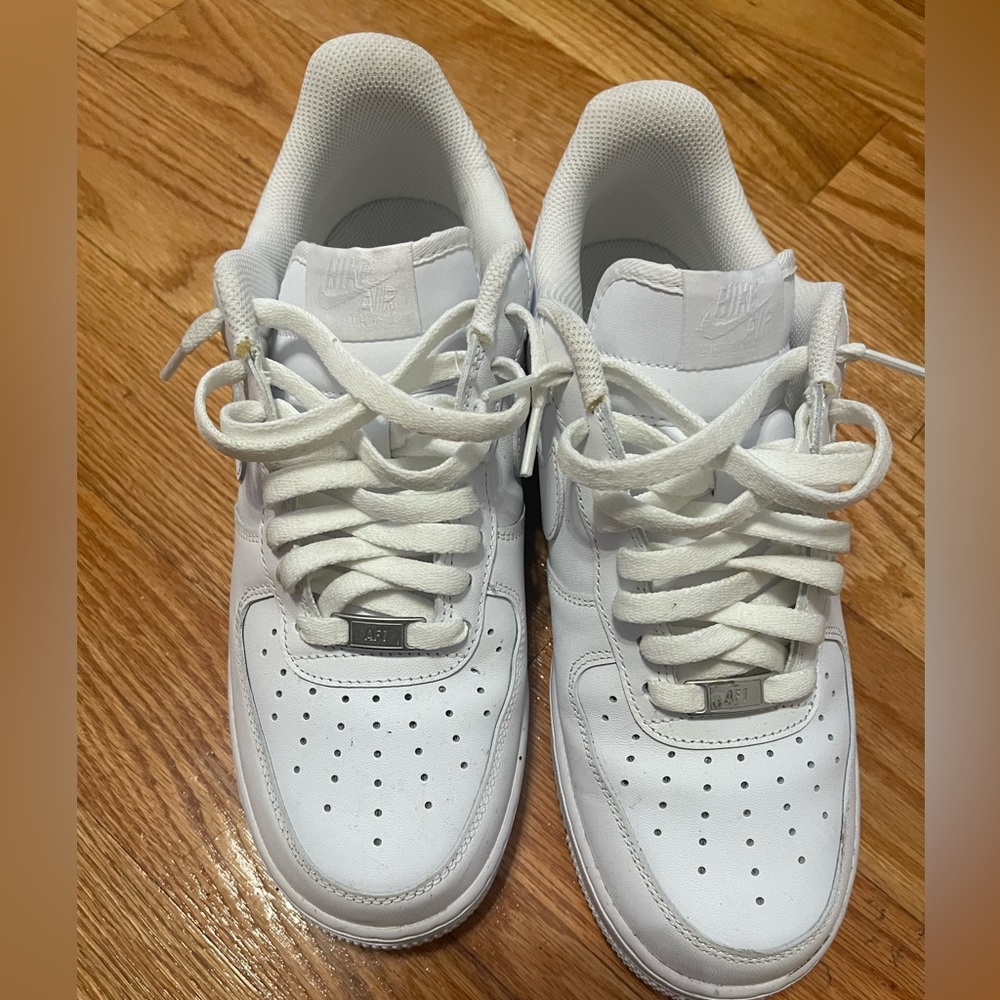 All white Air Force 1 size 9.5